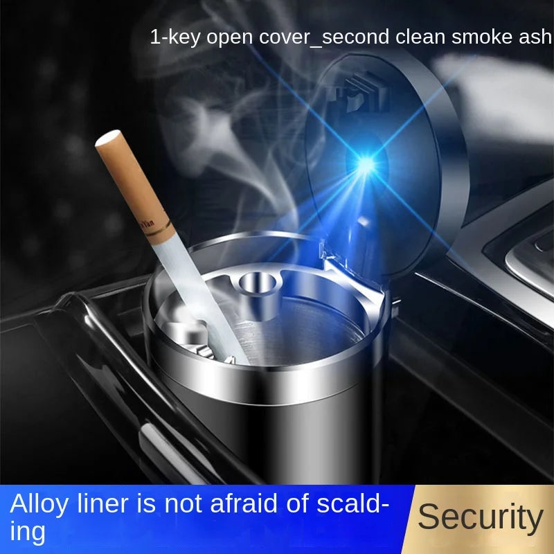 Portable LED Car Ashtray with Auto Light – Cup Holder Fit Car Ashtray Axl