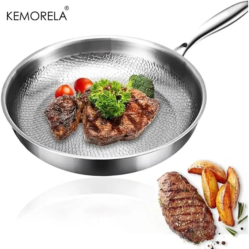 KEMORELA Pure Titanium Non-Stick Omelet Pan | Even Heating Titanium Omelet Pan Axl