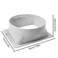 Portable AC Hose Extension Adapter – 15cm Universal Connector AC Hose Adapter Axl White