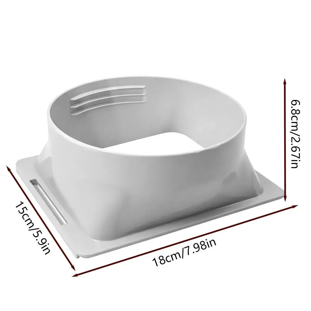 Portable AC Hose Extension Adapter – 15cm Universal Connector AC Hose Adapter Axl White