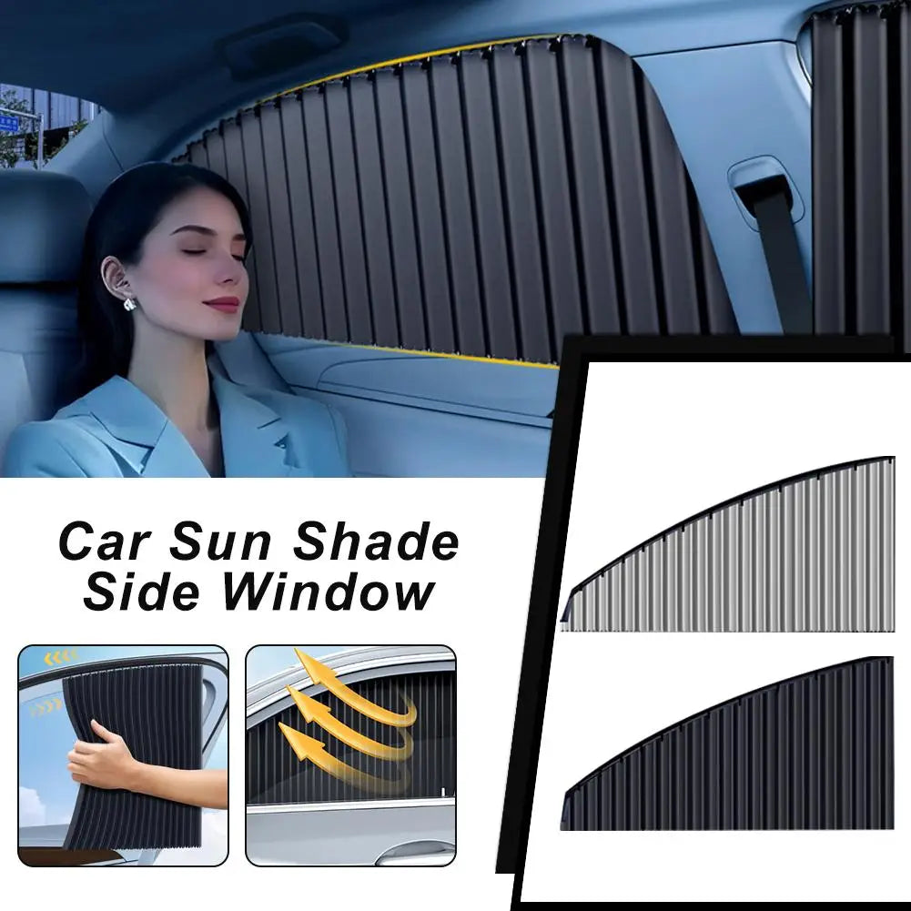 4-Piece Car Side Window Curtains – UV & Heat Shield Auto Blinds Car Window Curtains Axl