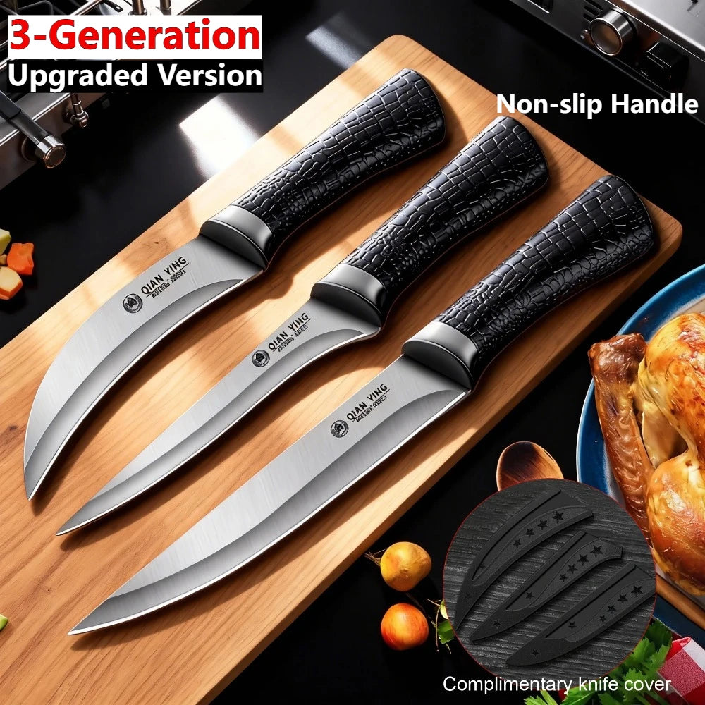 PLYS Stainless Steel Boning Knife with Non-Slip Handle & Cover Boning Knife Axl