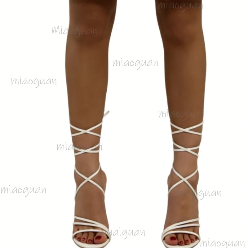 Women's Crisscross Strap Stiletto Heel Sandals | Party & Beach Stiletto Heel Sandals Axl