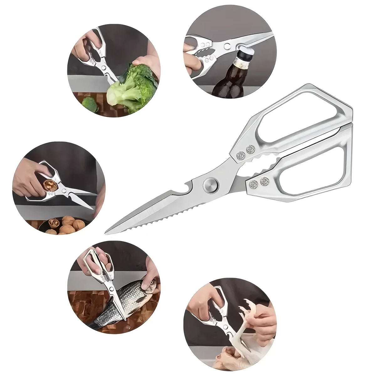 Heavy-Duty Multi-Functional Kitchen Scissors & Bone Shears Kitchen Shears Axl