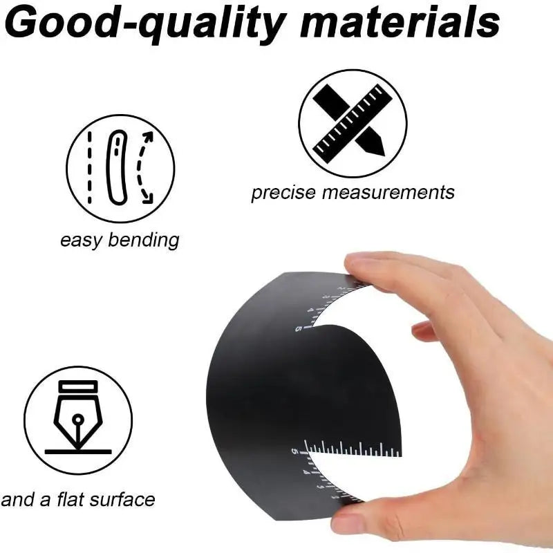 L-Shaped Corner Ruler – PVC Craft Measuring Tool for DIY Craft Measuring Ruler Axl
