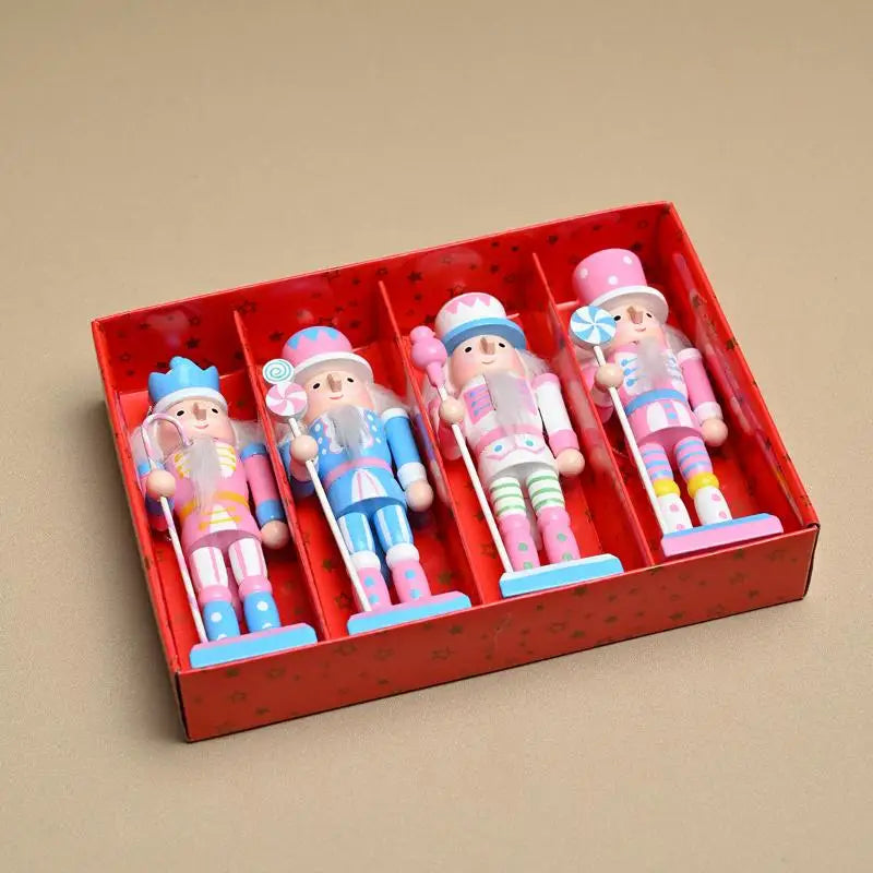 Nutcracker Soldier Christmas Tree Ornament – Candy Color Christmas Ornament Axl 1box A2