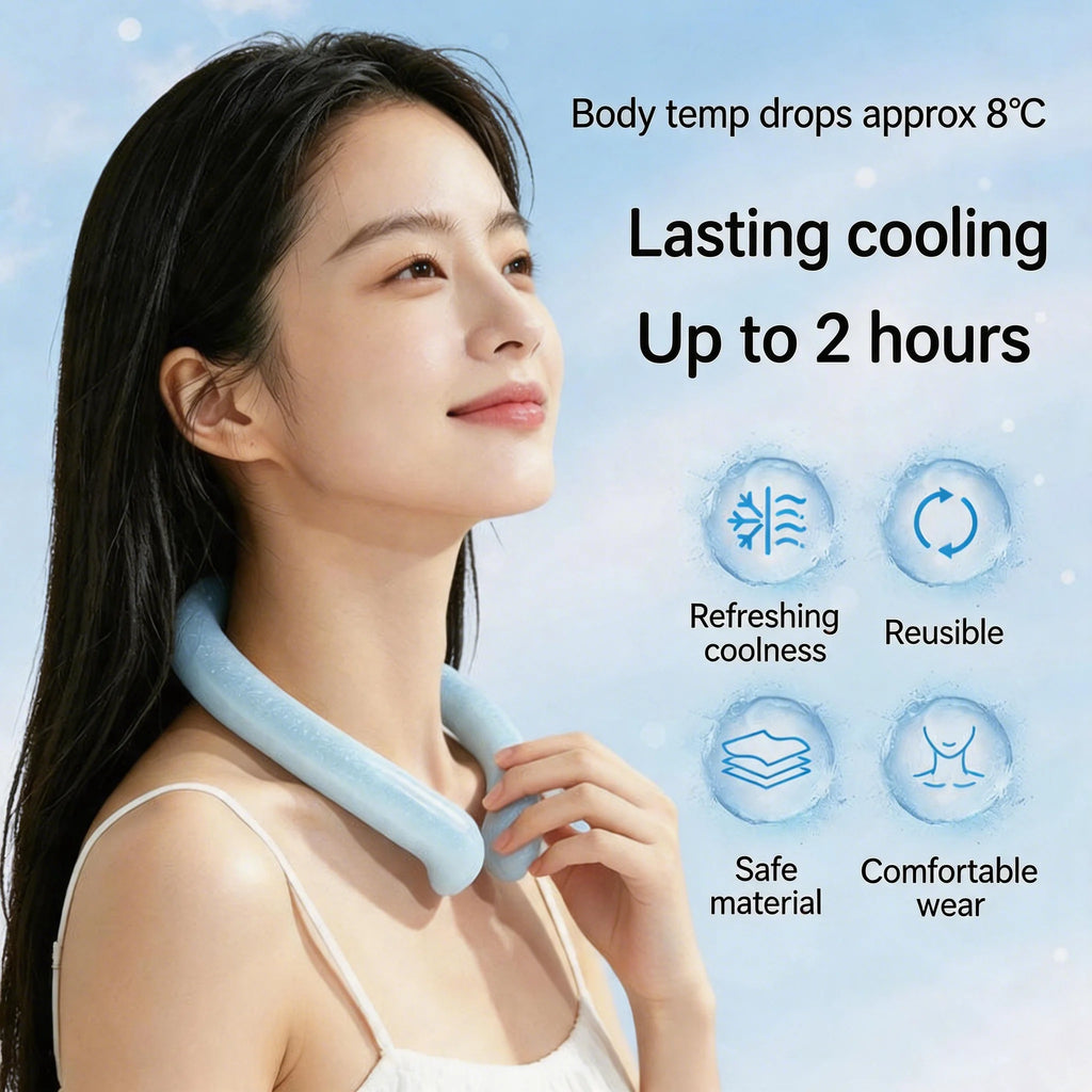 Summer Neck Cooling Ring – Ice Cooling Pad & Headband Neck Cooling Ring Axl