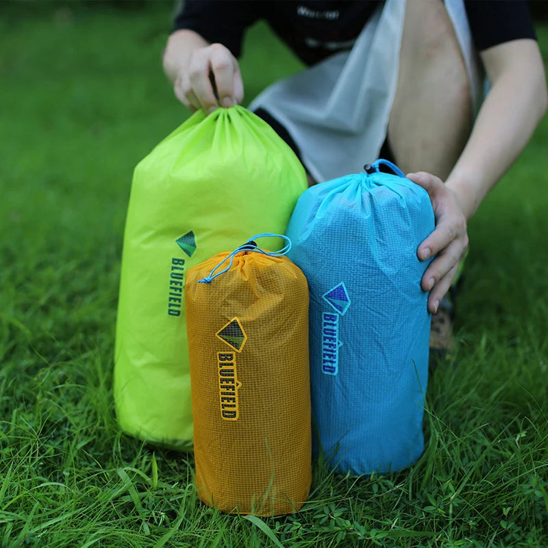 Waterproof Nylon Drawstring Bag – Ultralight Outdoor Stuff Sack Outdoor Drawstring Bag Axl