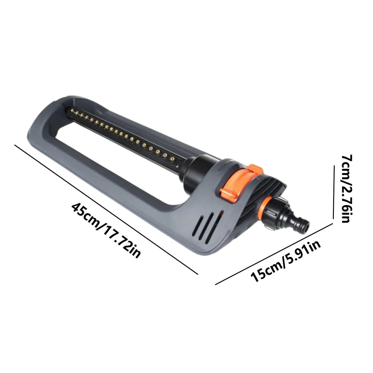 Oscillating Lawn Sprinkler 19 Nozzles – Heavy Duty Wide Coverage Oscillating Sprinkler Axl
