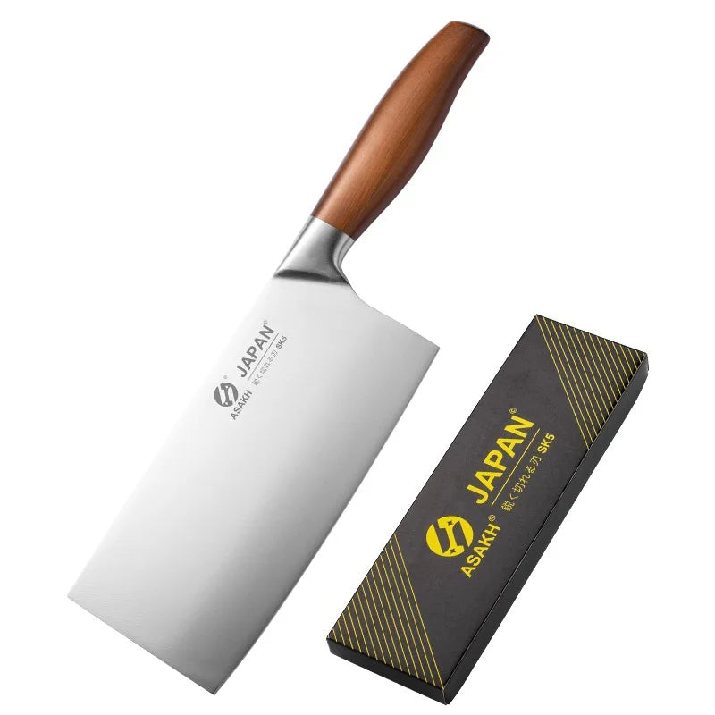 Professional Stainless Steel Kitchen Knife Set – Chef & Cleaver Kitchen Knife Set Axl Knife A with Box