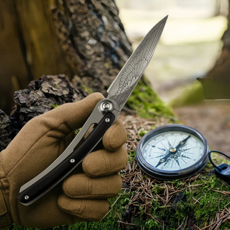 Folding Pocket Knife Stainless Steel – Camping & Keychain Tool Folding Pocket Knife Axl