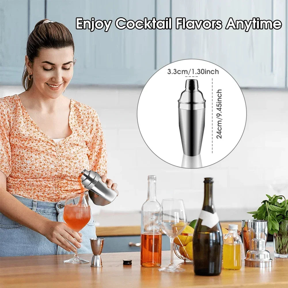 304 Stainless Steel Cocktail Shaker – 25oz Boston Bar Shaker Cocktail Shaker Axl