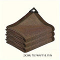 UV-Resistant Outdoor Shade Net Brown – 2m×3m / 3m×4m Canopy Outdoor Shade Net Axl Coffee-2x3m-1pc