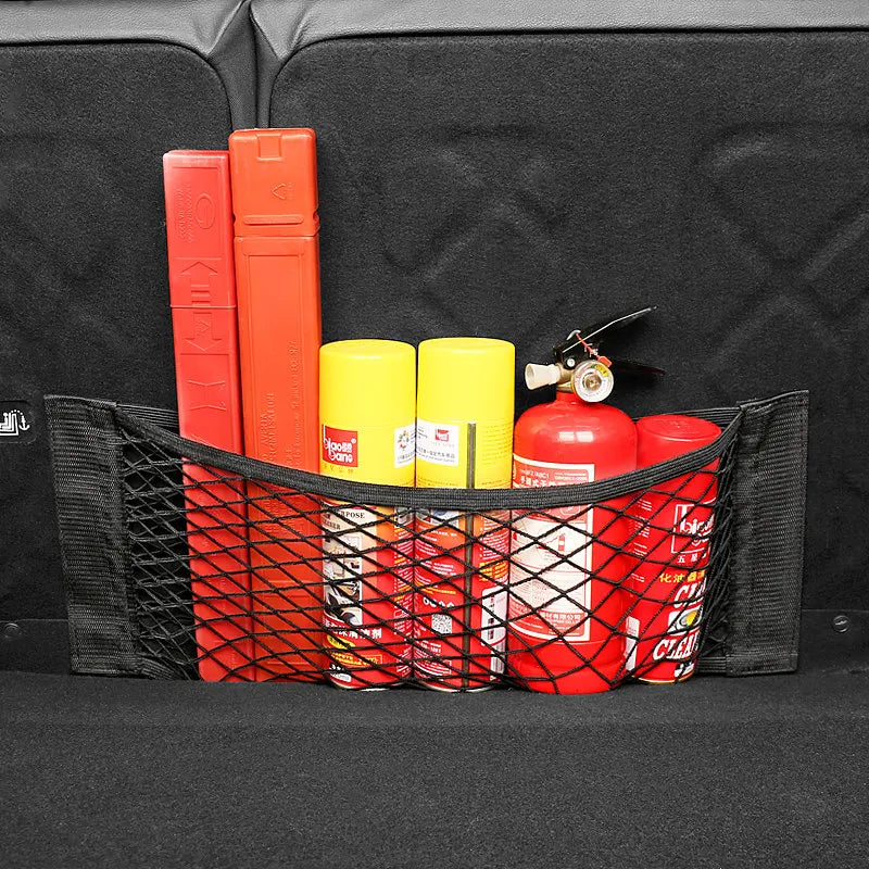 Car Trunk Mesh Organizer Net – Universal Storage Bag Car Trunk Organizer Axl