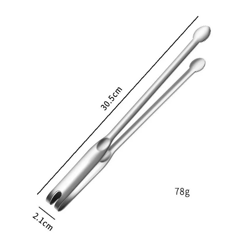 Stainless Steel Grill Tongs – Non-Slip BBQ & Kitchen Clip BBQ Grill Tongs Axl L