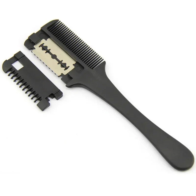 Double-Edge Hair Thinning Razor Comb – DIY Salon Tool Hair Thinning Razor Comb Axl
