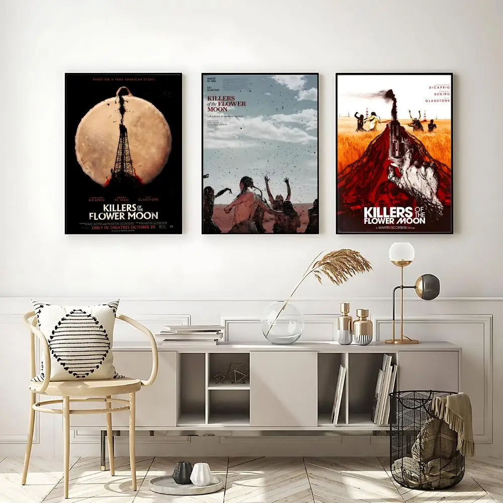 Killers of the Flower Moon Poster – HD Waterproof Self-Adhesive Movie Wall Poster Axl