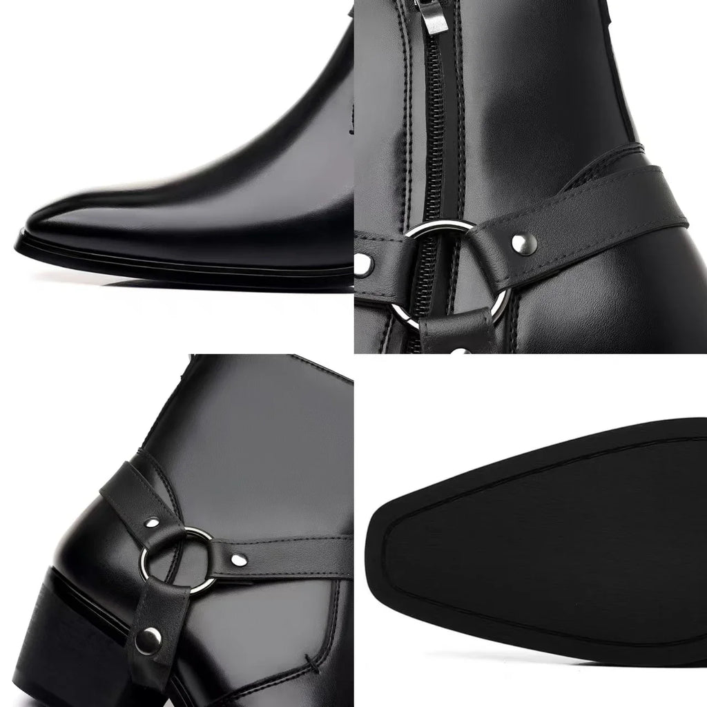 Men's Chelsea Ankle Boots – Zip Western Dress Boots Men's Chelsea Boots Axl