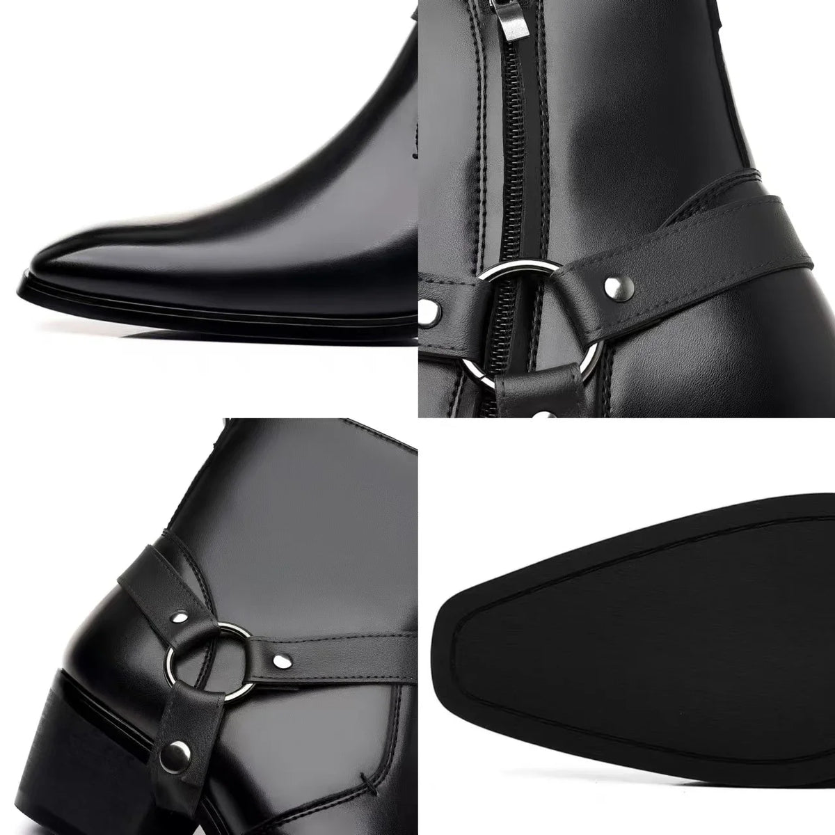 Men's Chelsea Ankle Boots – Zip Western Dress Boots Men's Chelsea Boots Axl