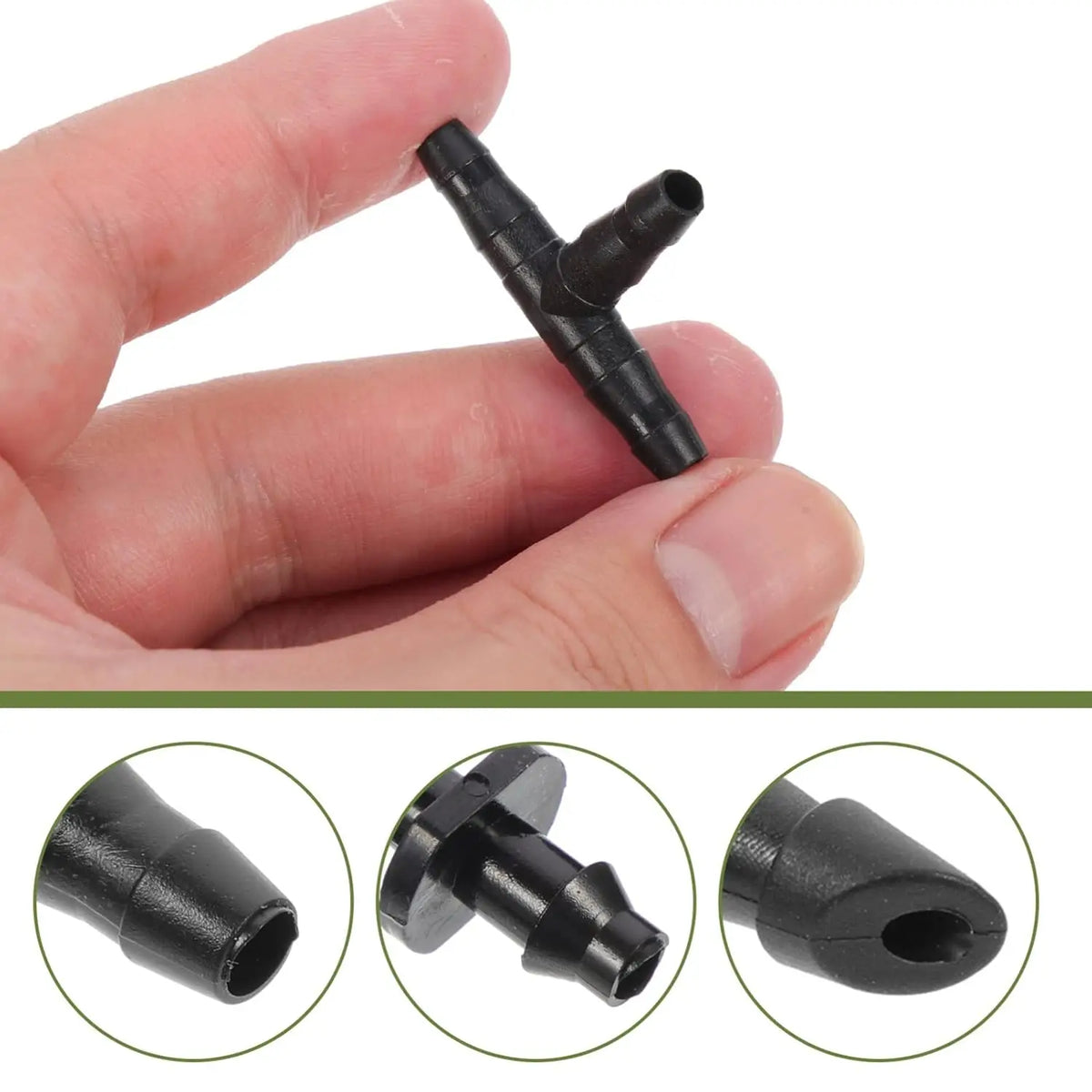 50-Pack Barbed Drip Irrigation Fittings – 4/7mm Connectors Drip Irrigation Fittings Axl