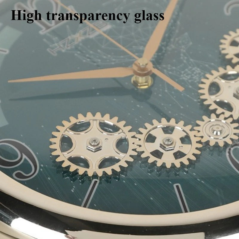 Double-Sided Silent Wall Clock – Modern 32cm Round Decor Silent Wall Clock Axl