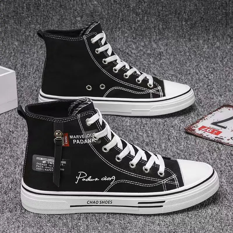 Men's Canvas Sneakers – Non-Slip Casual Lace-Up Sports Shoes Canvas Sneakers Axl
