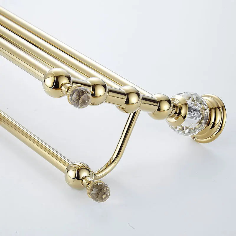 Gold Wall Mounted Towel Rack – Stainless Steel Single Bar Towel Rack Axl
