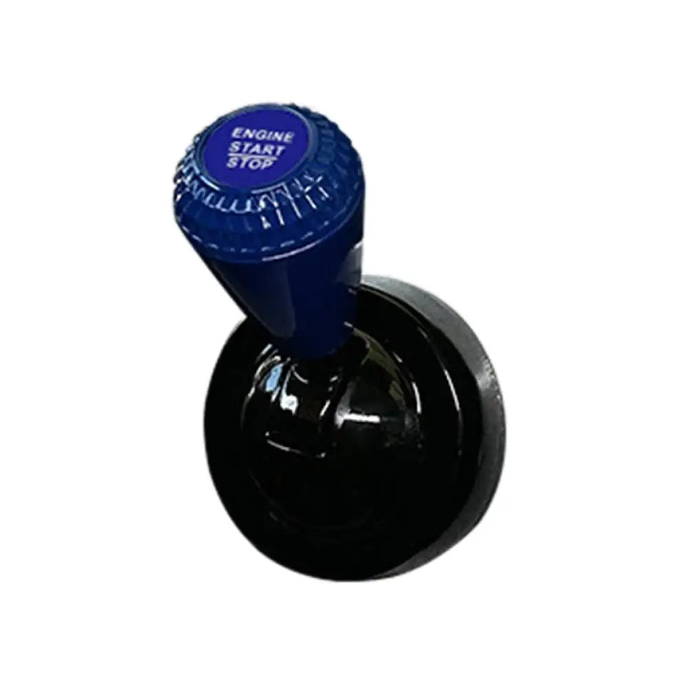 Aluminum Diamond Car Push Start Button Cover – 4 Colors Car Button Cover Axl BLUE