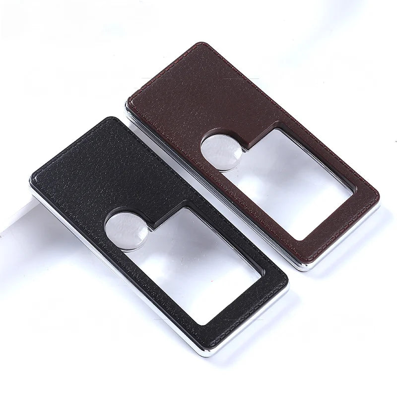 7X Pocket Magnifier – Portable Rectangular Jeweler's Loupe Magnifying Loupe Axl 7x
