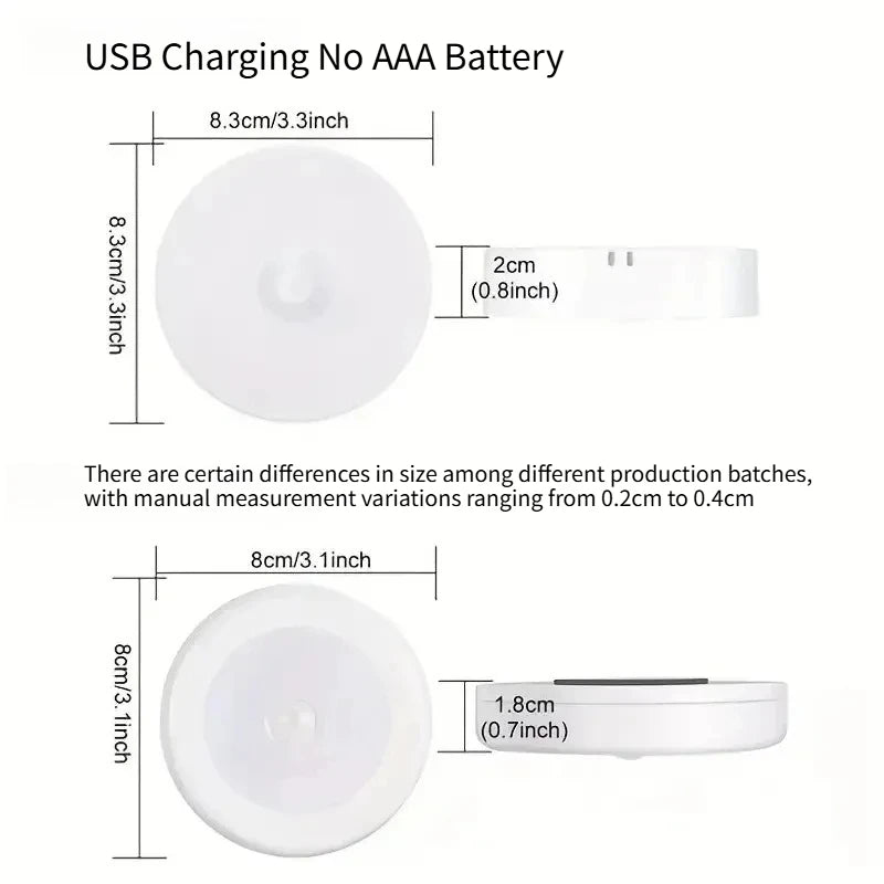 Wireless Motion Sensor LED Night Light – Bedroom & Staircase Motion Sensor Night Light Axl