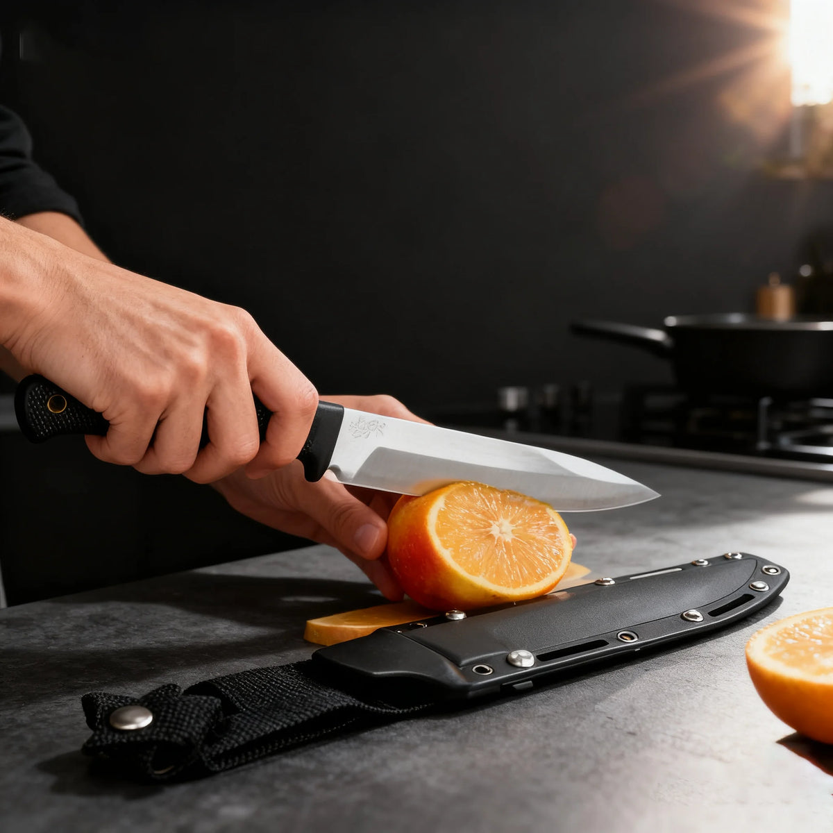 YRIDEFE Japanese Samurai Kitchen & Boning Knife 2-Piece Set Kitchen Knife Set Axl