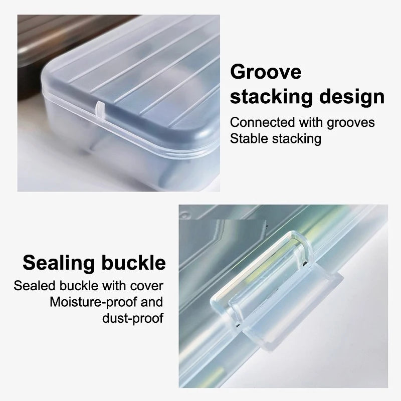 Transparent Makeup Brush Organizer – Large Capacity Storage Box Cosmetic Organizer Box Axl