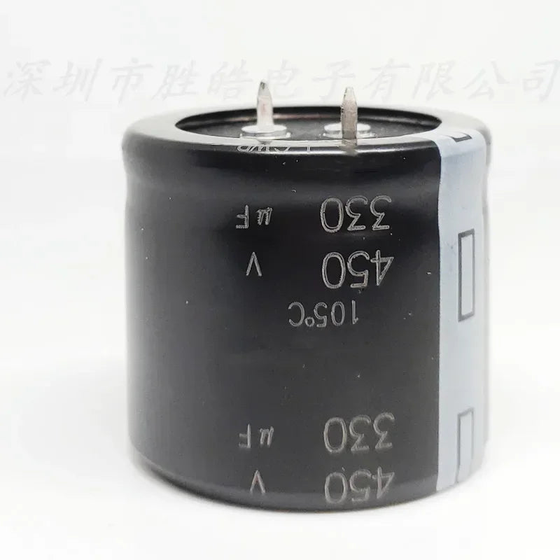 NioCen 450V 330UF Aluminum Electrolytic Capacitors 30x40mm 2-Pack Electrolytic Capacitor Axl