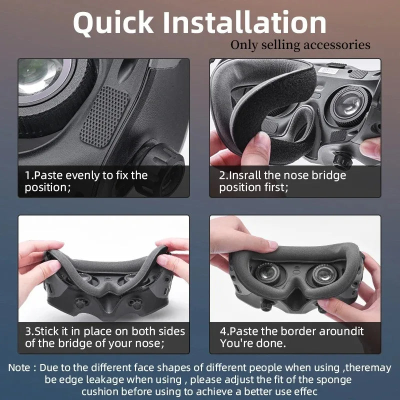 DJI Goggles 2 & Avata 2 Replacement Foam Face Cushion Pad Goggle Face Cushion Axl