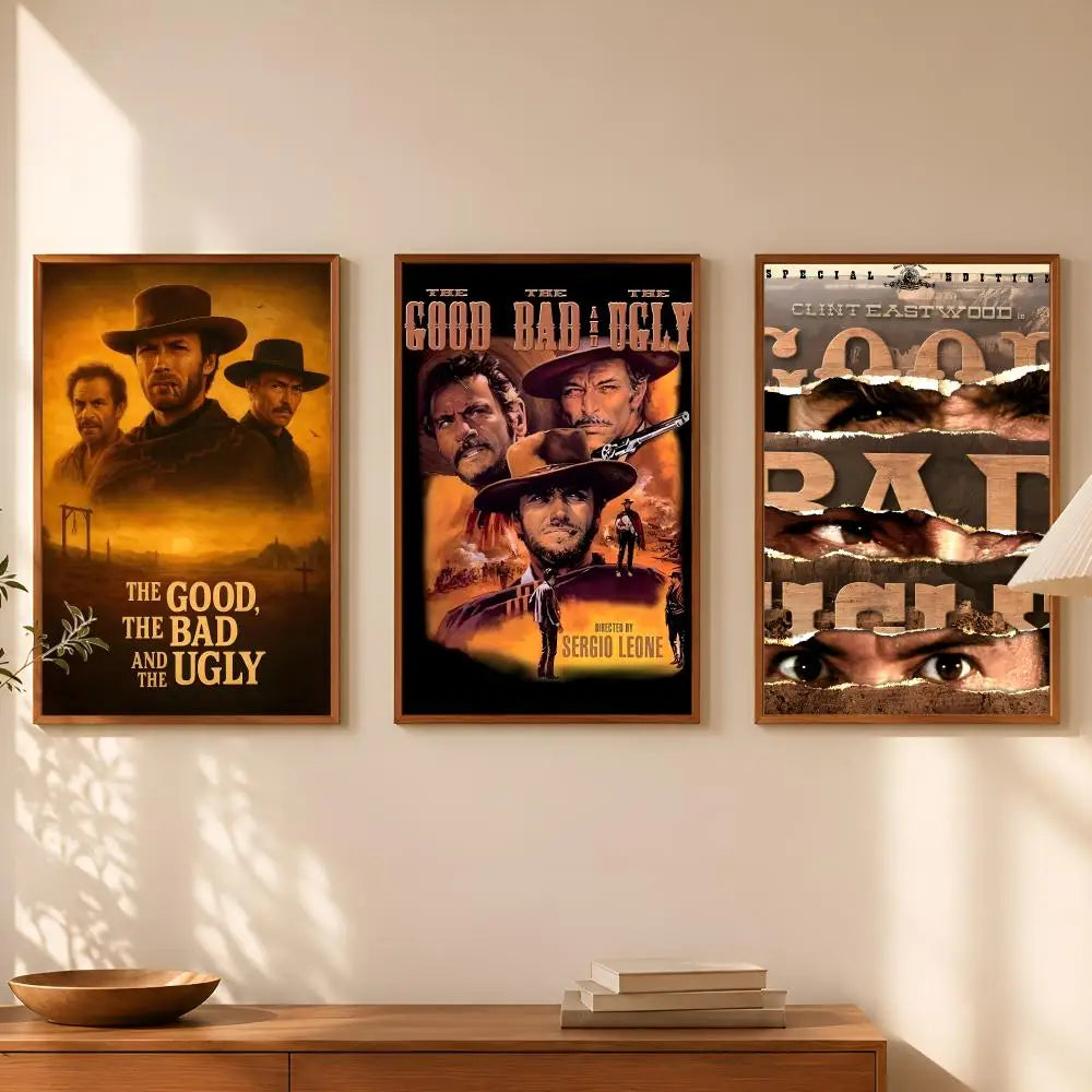 The Good The Bad & The Ugly HD PVC Self-Stick Wall Poster Wall Art Poster Axl