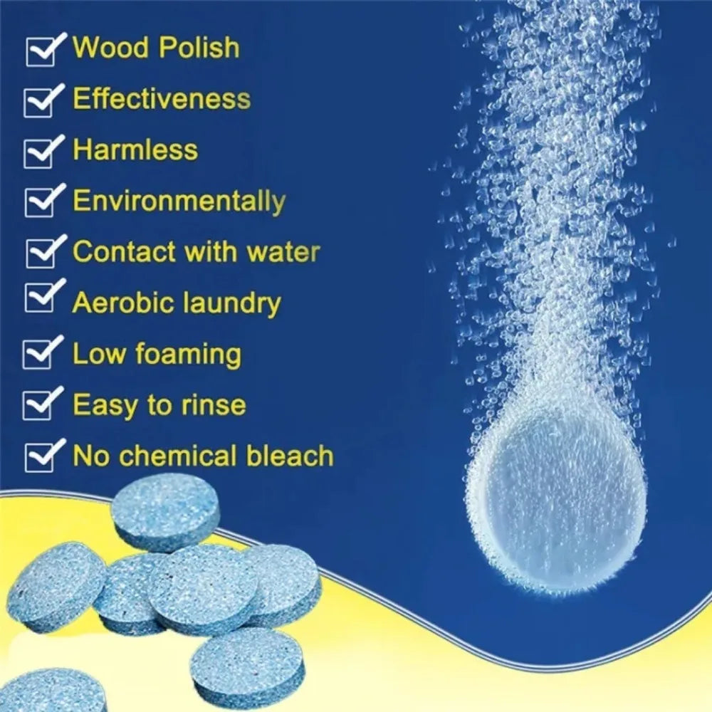 Car Windshield Cleaner Effervescent Tablets – 10 & 100 Pack Windshield Cleaner Tablets Axl