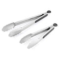 Stainless Steel BBQ Tongs – Non-Slip Extended Food Clamp BBQ Kitchen Tongs Axl 1pcs A