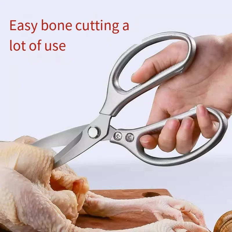 SK5 Stainless Steel Kitchen Scissors – Multifunctional Food Shears Kitchen Scissors Axl