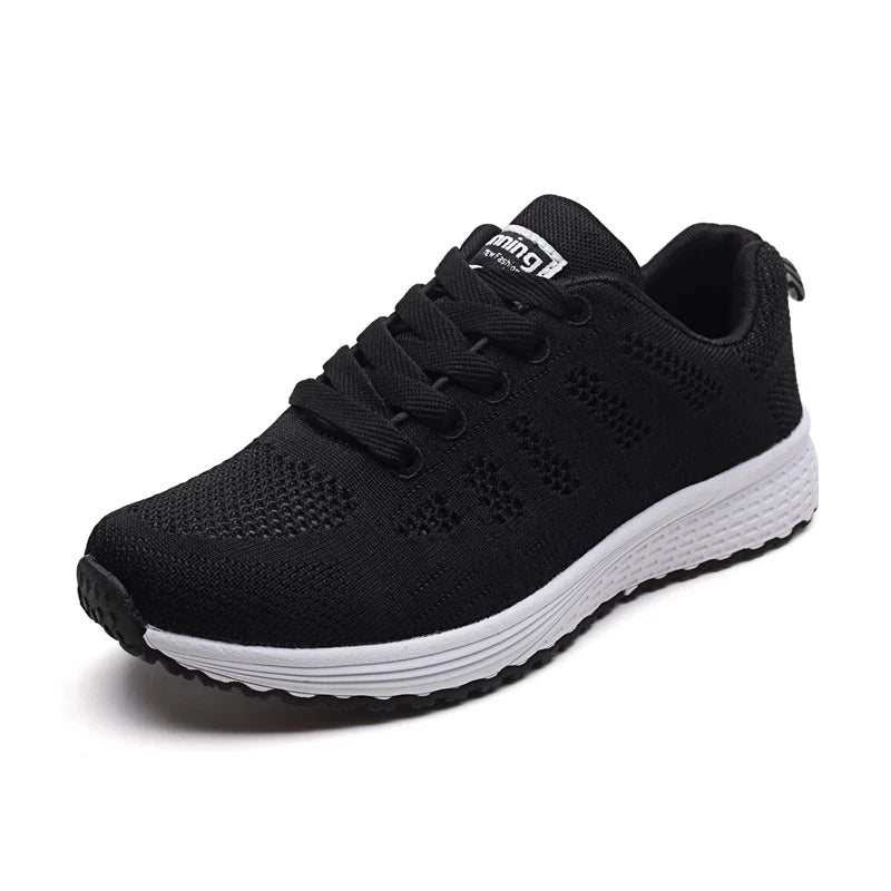 HAJINK Women's Breathable Mesh Flat Sneakers | Casual Walking Shoes Women's Flat Sneakers Axl