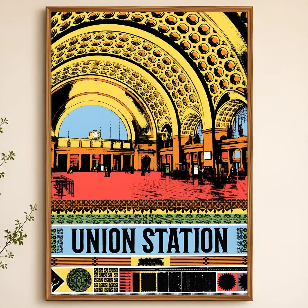 Washington Neighborhood Poster – Self-Adhesive Waterproof Wall Art