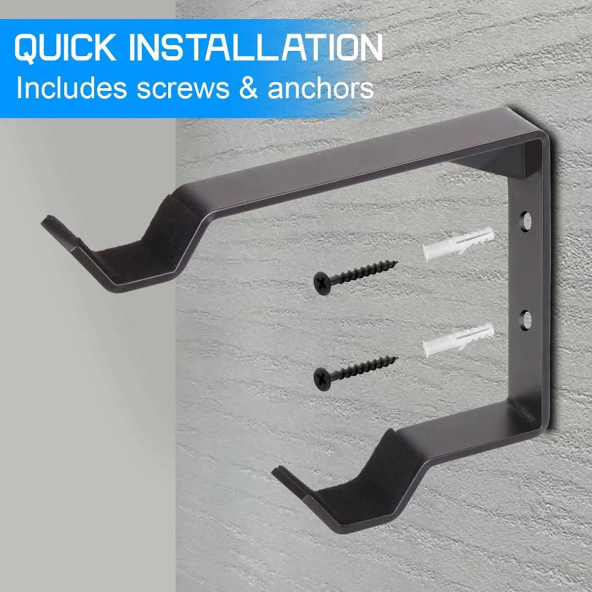 Vertical Bike Wall Mount Hook with Tire Tray – Heavy Duty Steel Bike Wall Mount Hook Axl 1pc