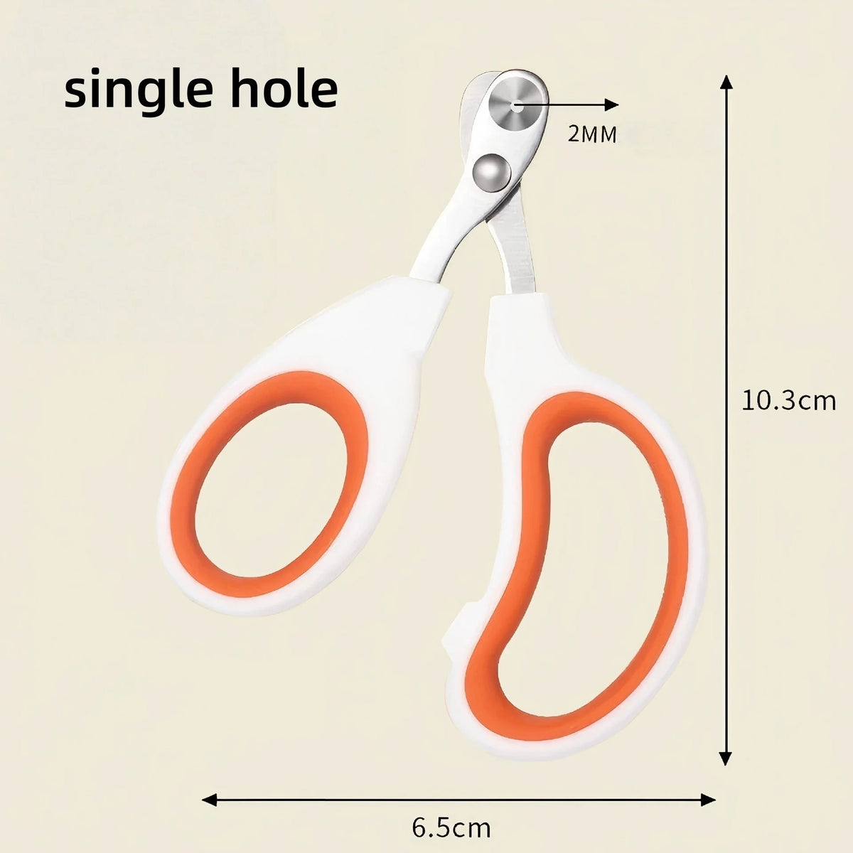 Professional Pet Nail Clippers – Stainless Steel Claw Trimmer Pet Nail Clippers Axl single hole