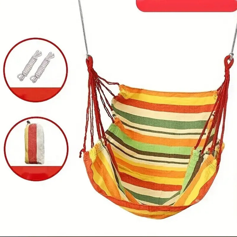 Indoor Outdoor Hanging Swing Chair – Soft Comfort Rocking Chair Hanging Swing Chair Axl YELLOW