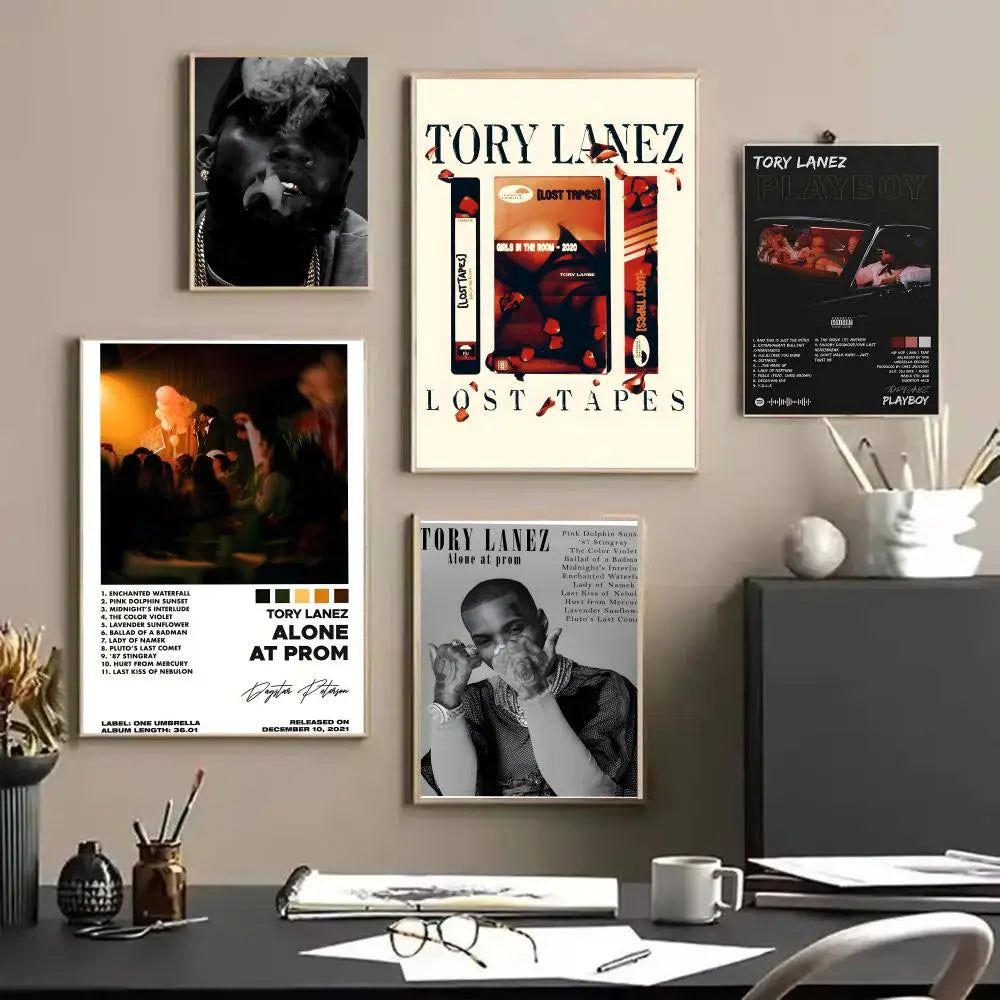 Tory Lanez Canvas Wall Art Unframed Poster | Hip-Hop Decor Canvas Wall Art Axl