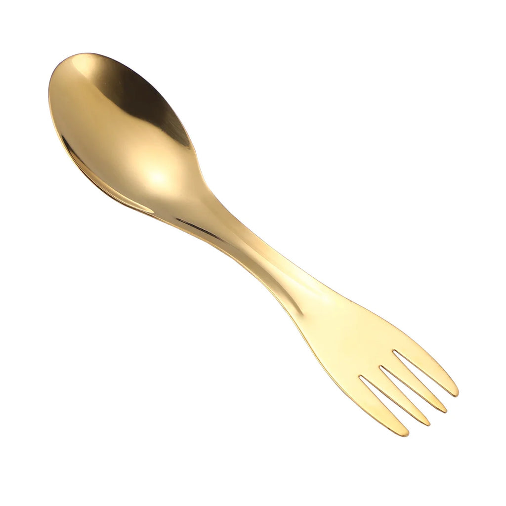 304 Stainless Steel Camping Spork – Multifunctional Fork & Spoon Camping Spork Axl YELLOW