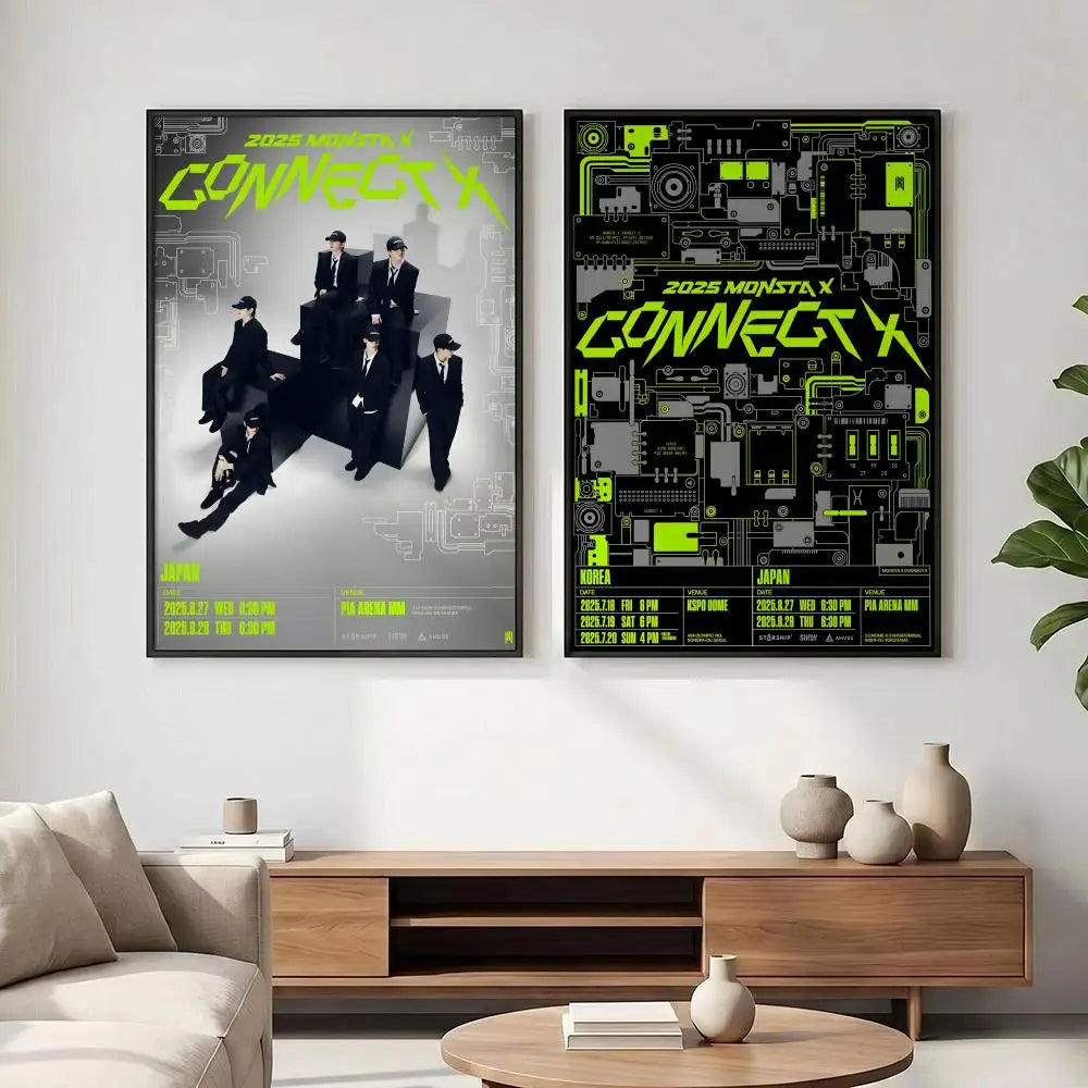 Monsta X HD Wall Poster – Waterproof Sticky K-Pop Room Decor Wall Art Poster Axl