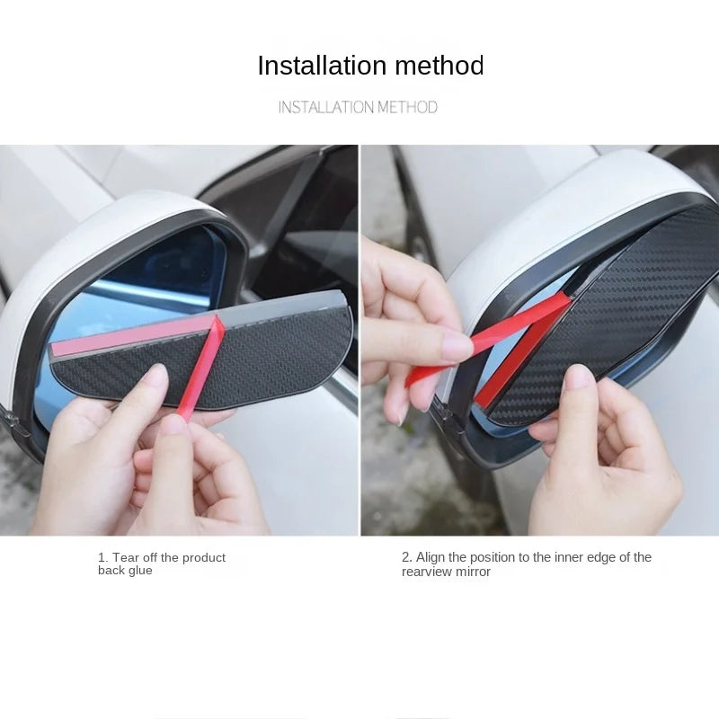 Car Rearview Mirror Rain Guard Sun Visor Cover 2PCS Mirror Rain Visor Axl