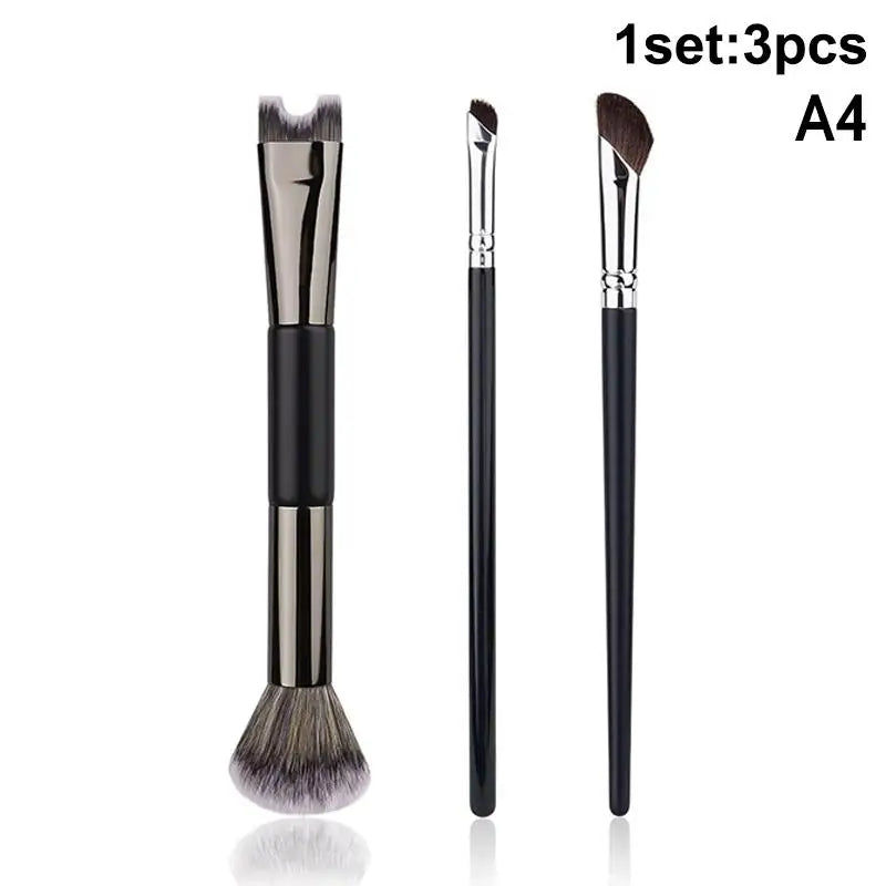 U-Shaped Dual Head Nose Contour Brush Set | Sculpting Tool Makeup Brush Set Axl A4