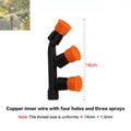 Adjustable Atomizing Misting Nozzle 1/2/3 Head – Garden Sprayer Garden Misting Nozzle Axl C