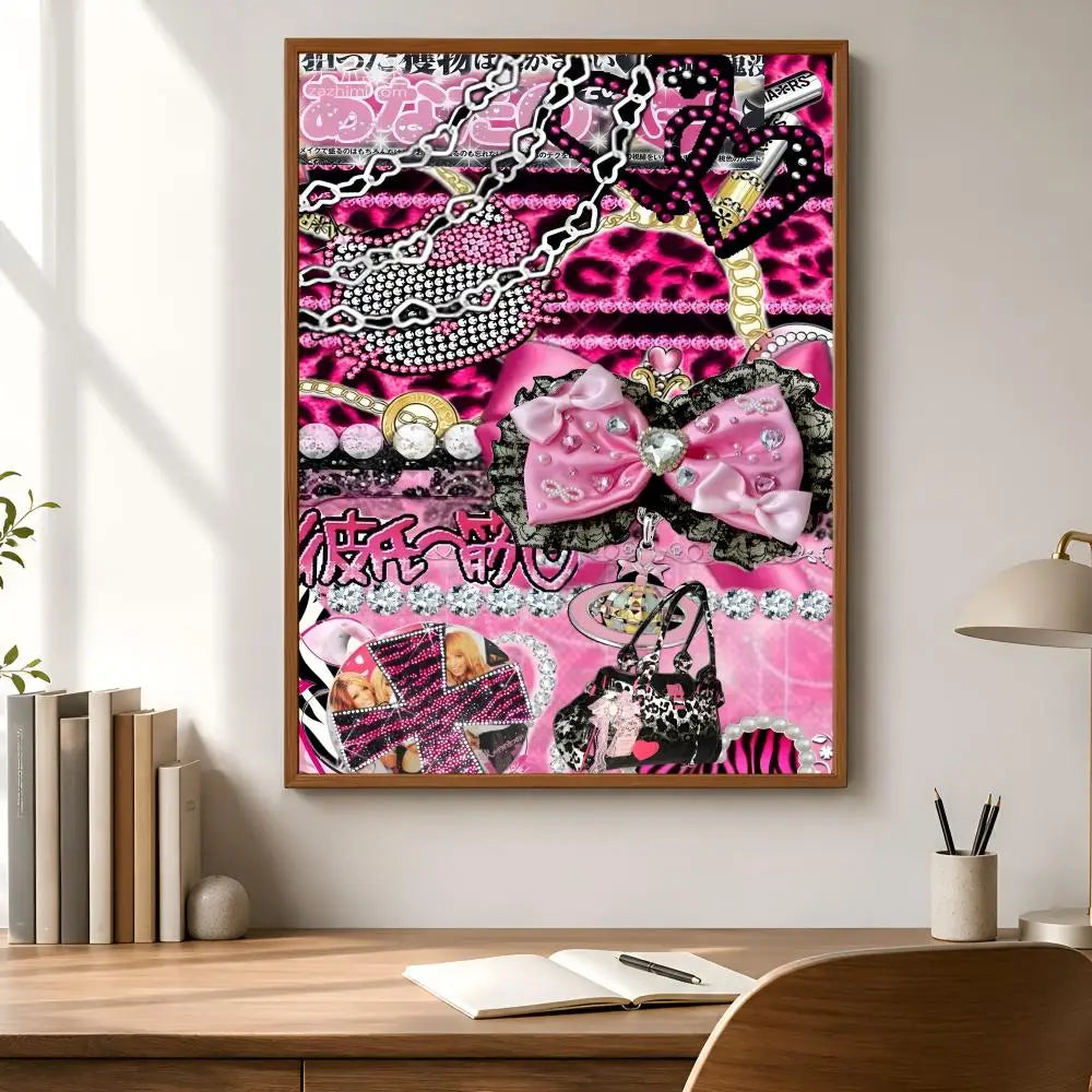 Cool Gyaru Peel-and-Stick PVC Wall Poster – HD Waterproof Art Wall Art Poster Axl